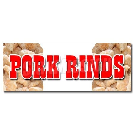 Signmission PORK RINDS DECAL sticker skin skins rind supplie chicharones spanish style, D-24 Pork Rinds D-24 Pork Rinds